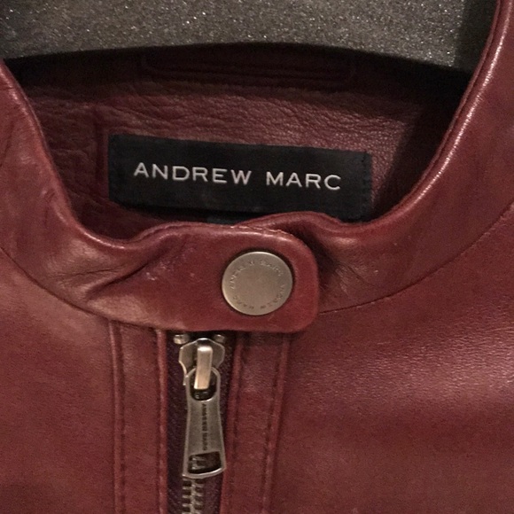 🚫SOLD🚫 Andrew Marc Red Leather Jacket - Picture 2 of 5